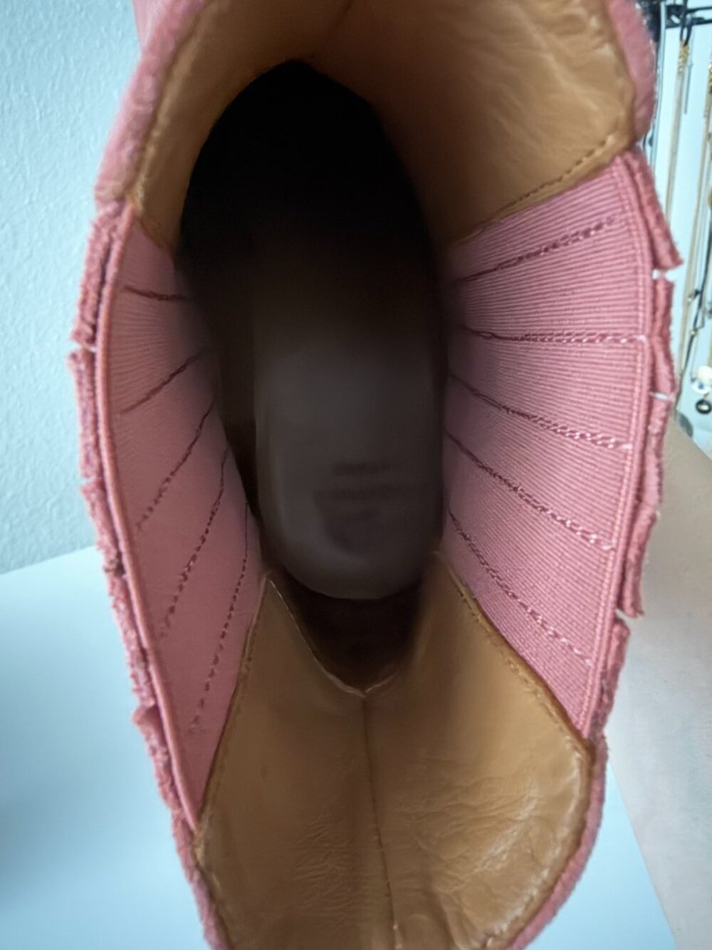 Sézane Jules in Blush Suede Chelsea Ankle Boots — Size 8 (FR 39) - Picture 6 of 8